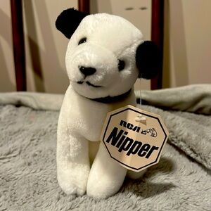 Vintage RCA NIPPER Dog RCA VICTOR Advertising Giveaway 6" w/Orig Tag NOS 1985
